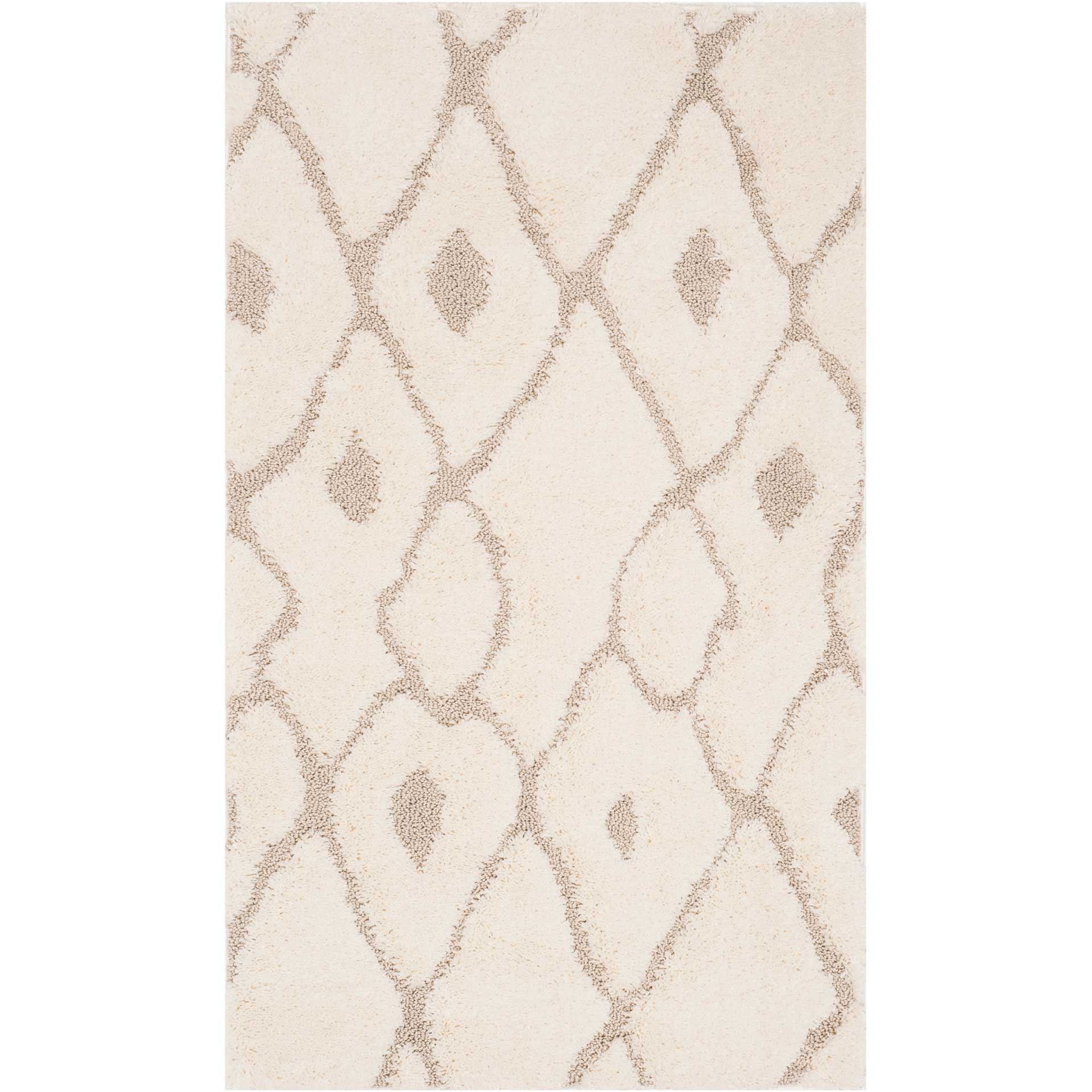 Olympia Shag Cream/Beige Area Rug - Image 4