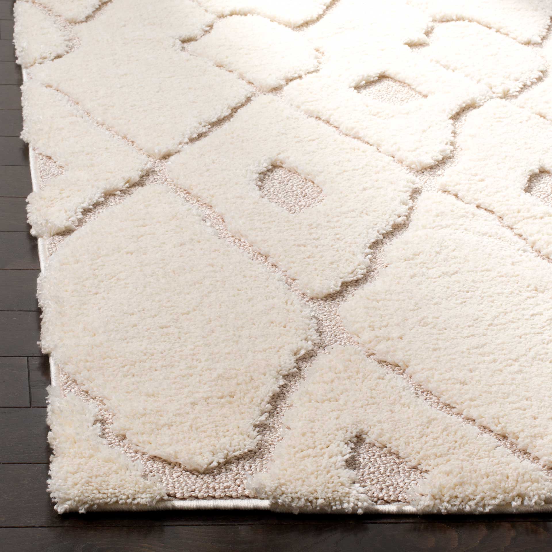 Olympia Shag Cream/Beige Area Rug - Image 5