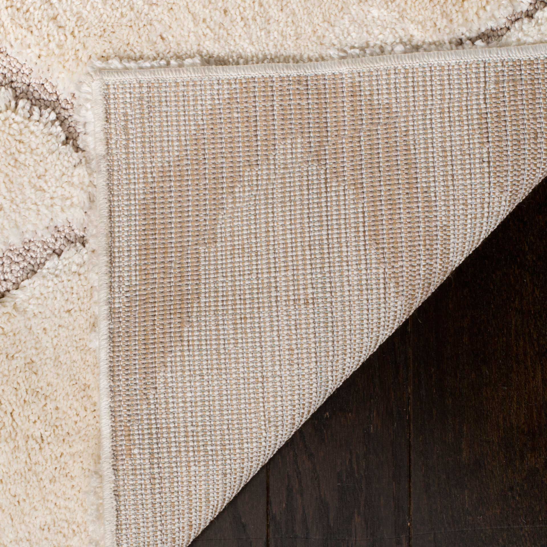 Olympia Shag Cream/Beige Area Rug - Image 6