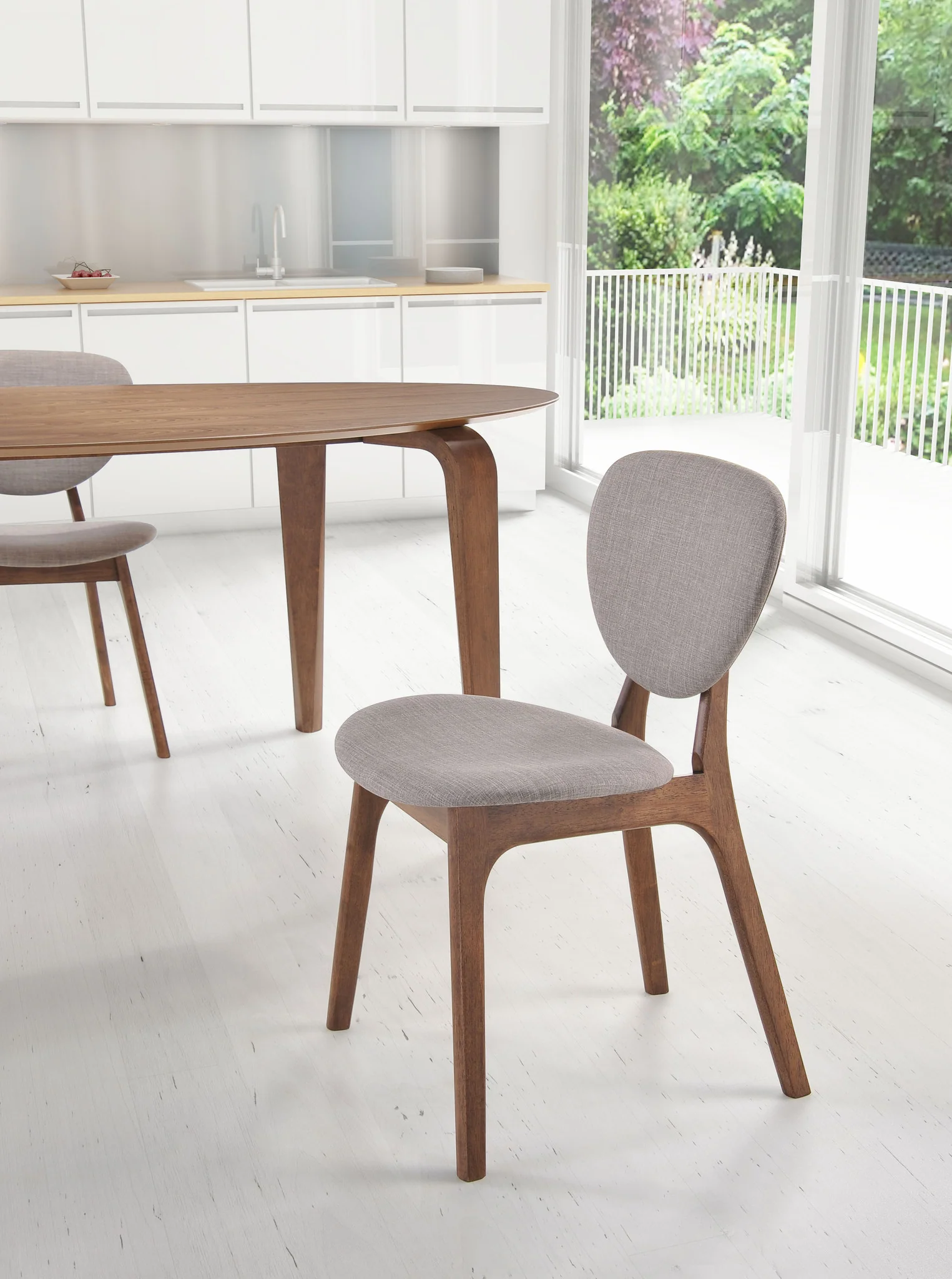 Omaha Chair Dove Gray (Set of 2) - Image 5