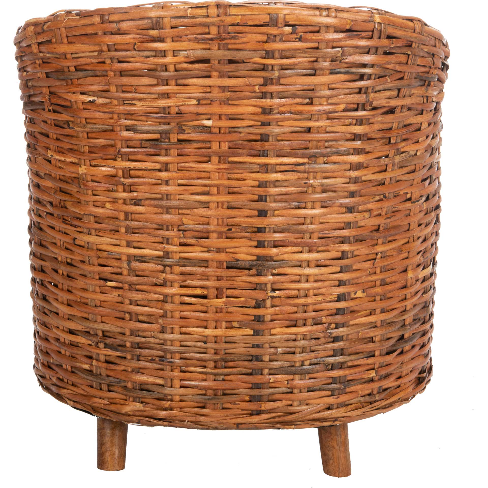 Omar Rattan Barrel Chair Honey/White - Image 4
