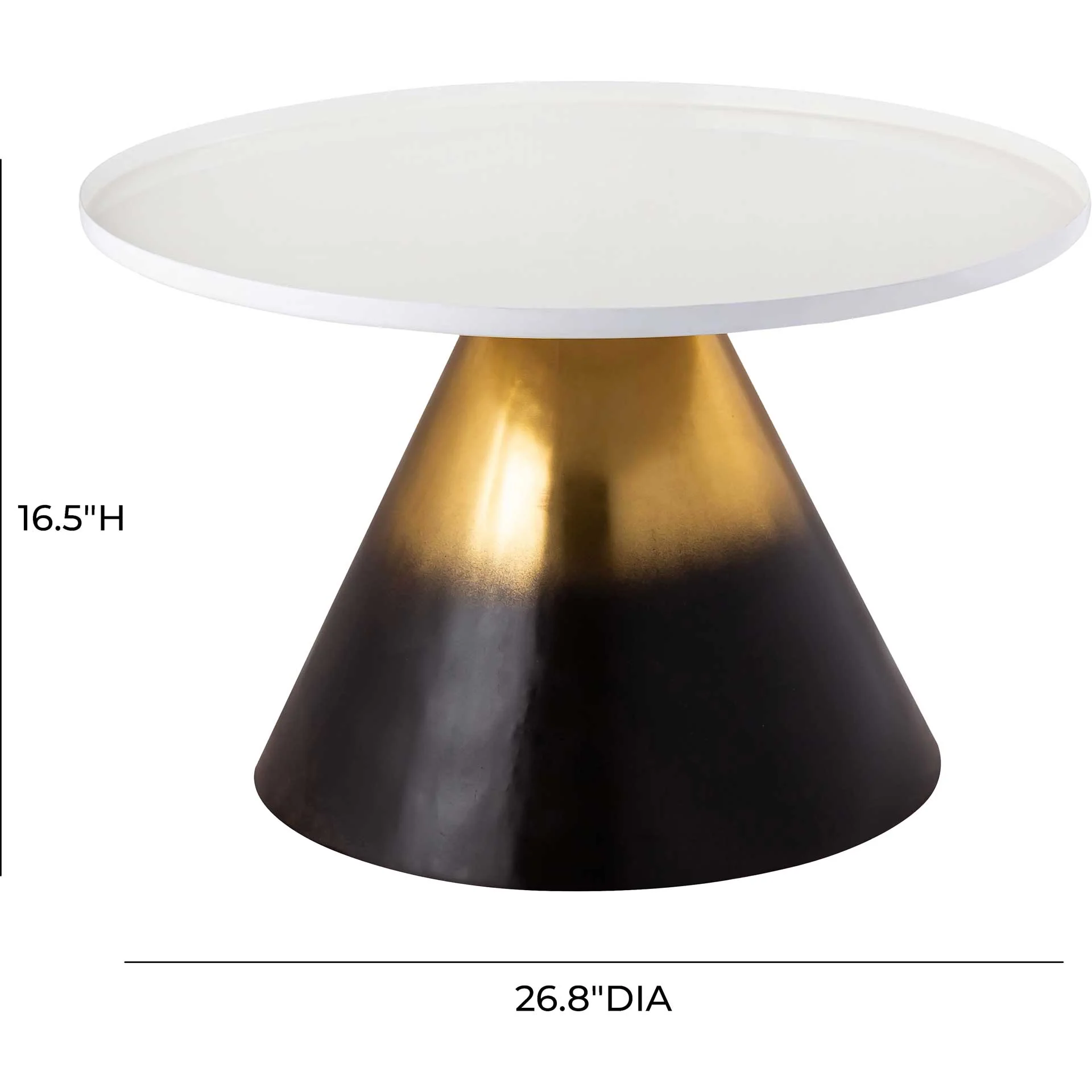 Omni Enamel Coffee Table White - Image 6