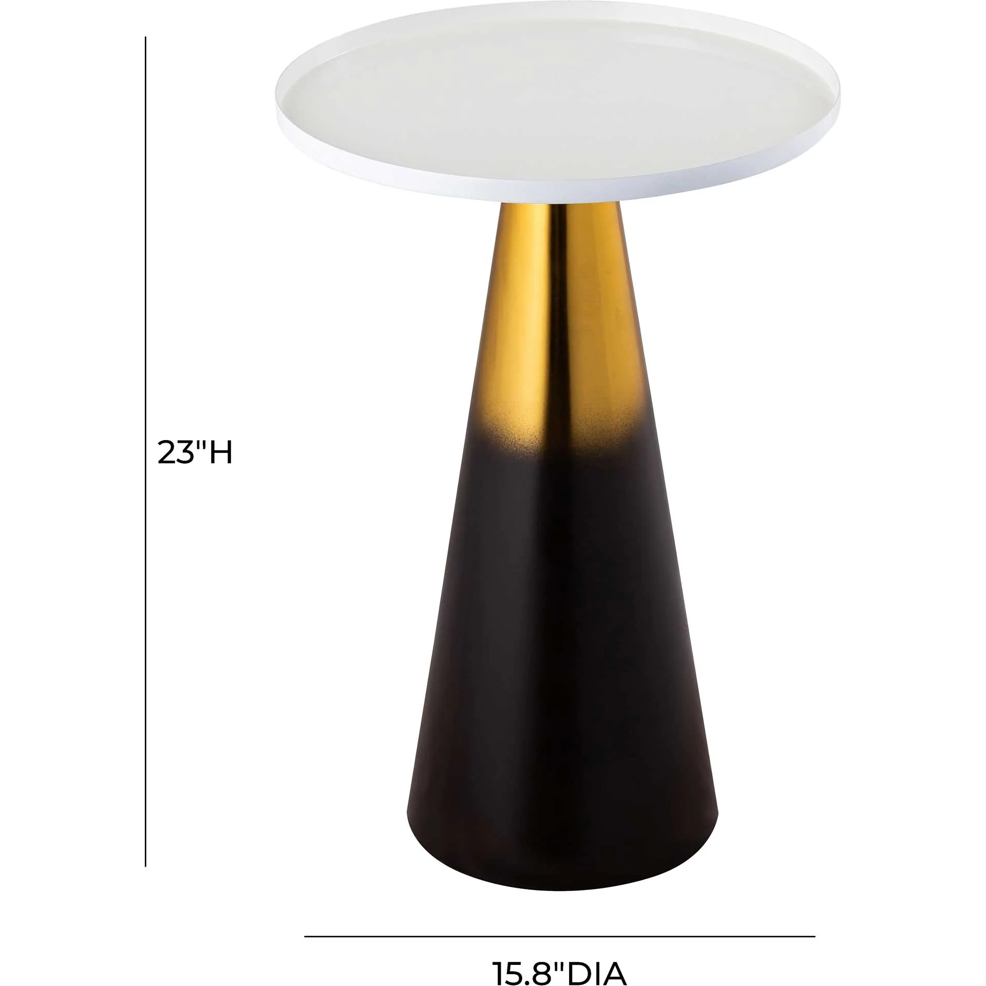 Omni Enamel Side Table White - Image 4