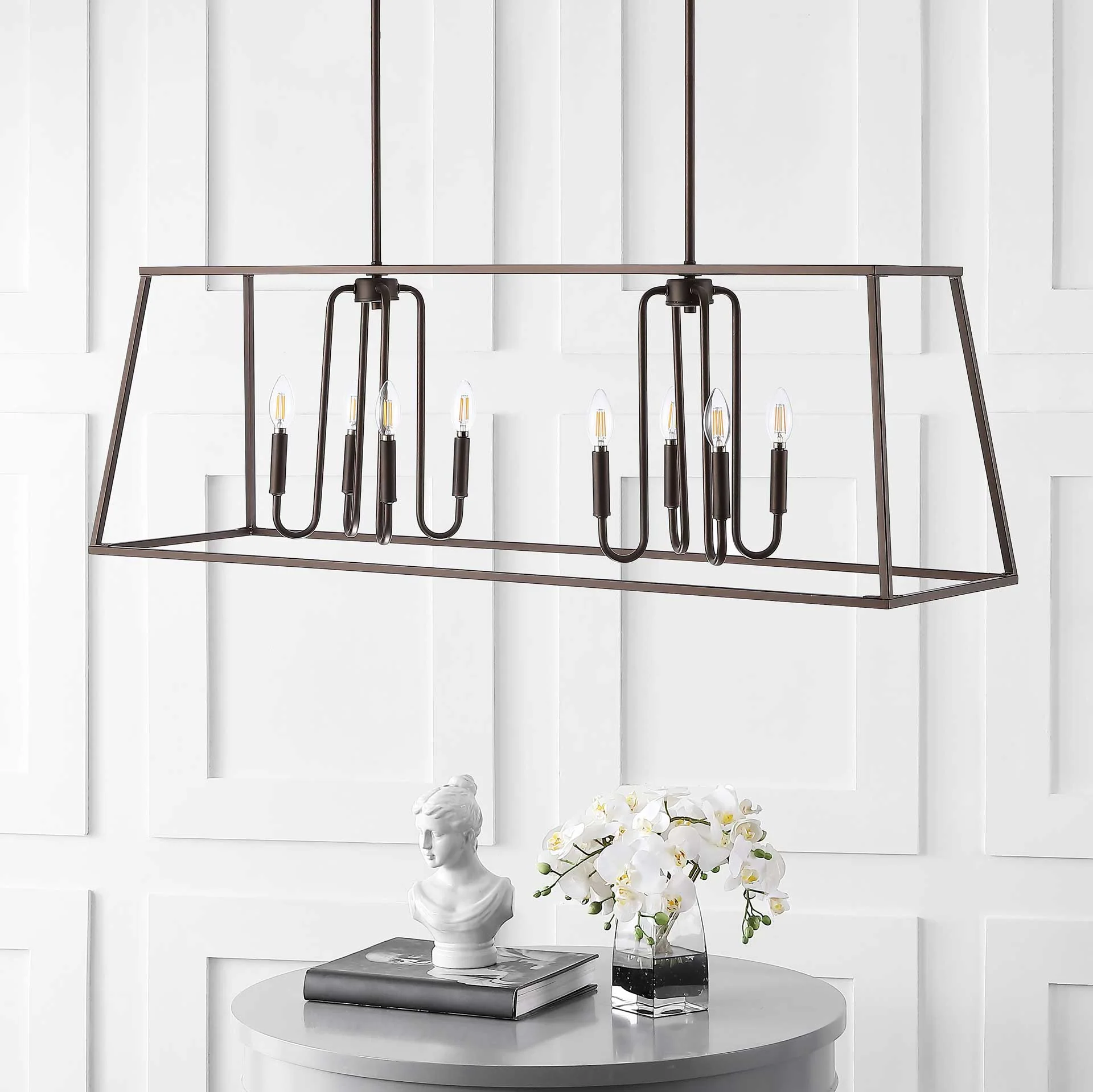 Onakona 8 Light Pendant Bronze/Black - Image 3