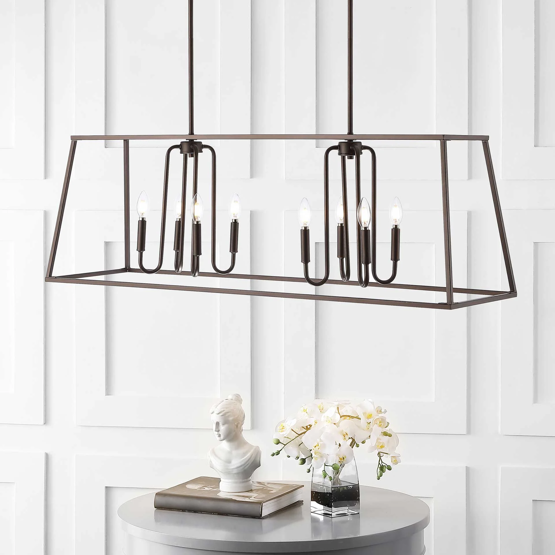 Onakona 8 Light Pendant Bronze/Black - Image 4