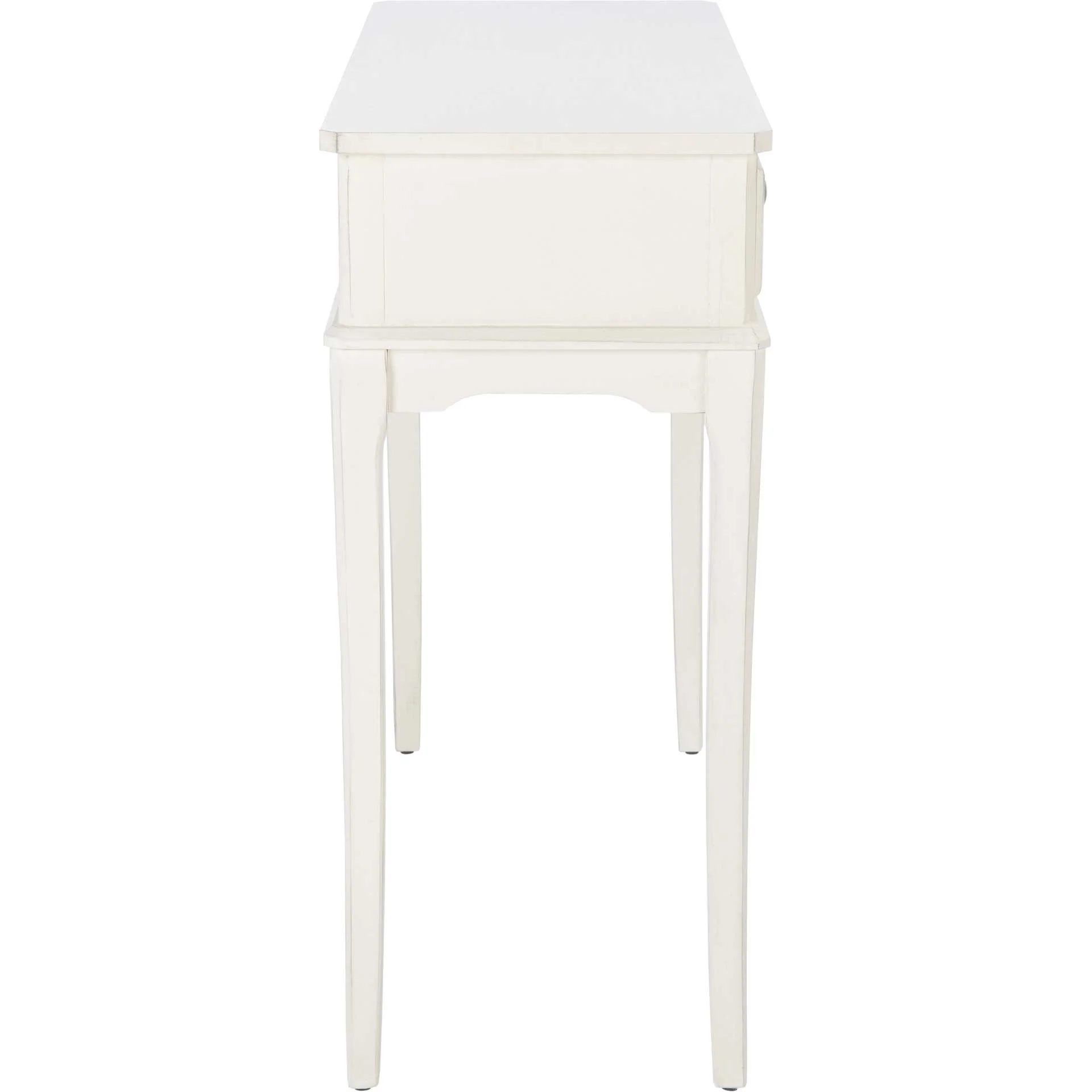 Ophelia 2 Drawer Console Table Distressed White - Image 3