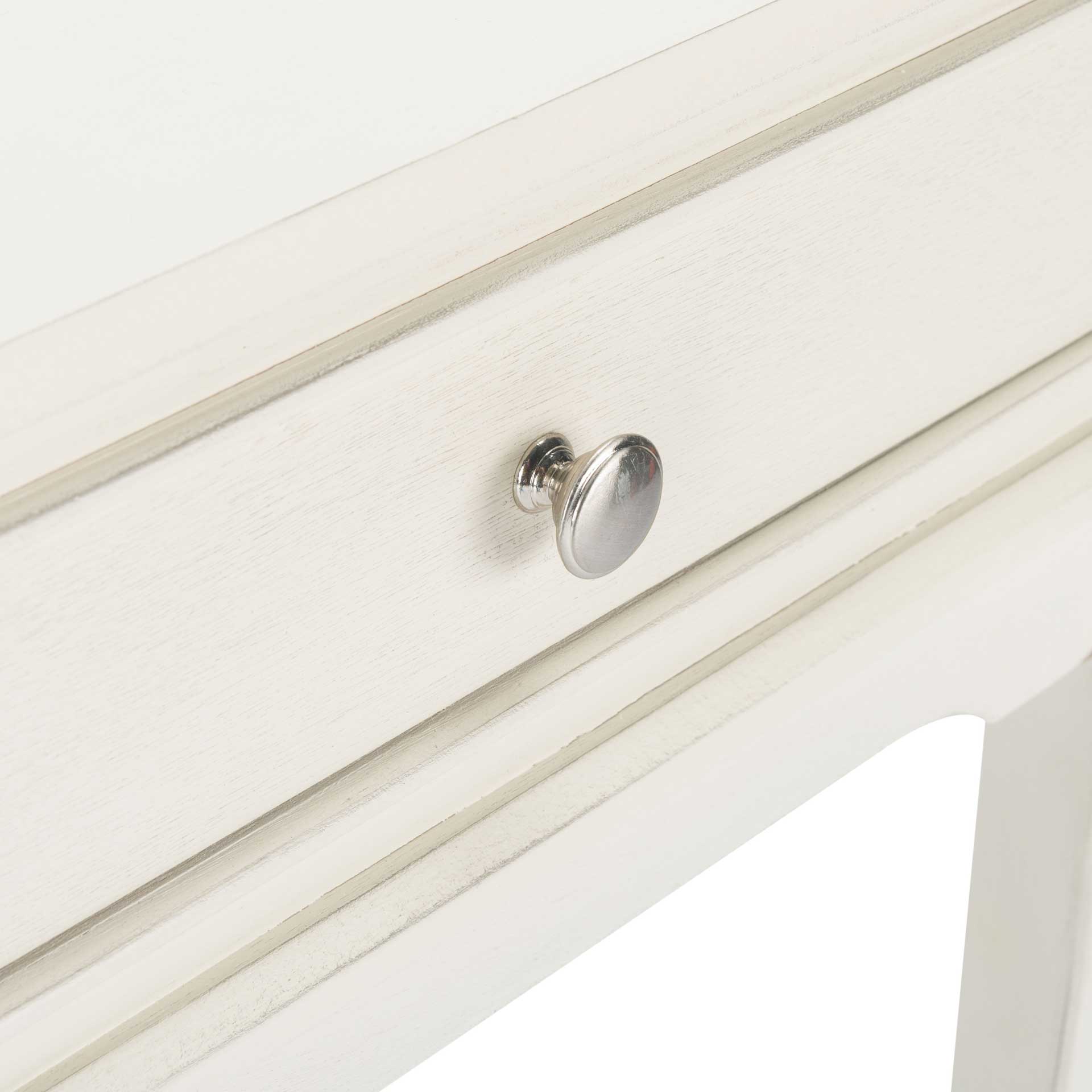 Ophelia 2 Drawer Console Table Distressed White - Image 6