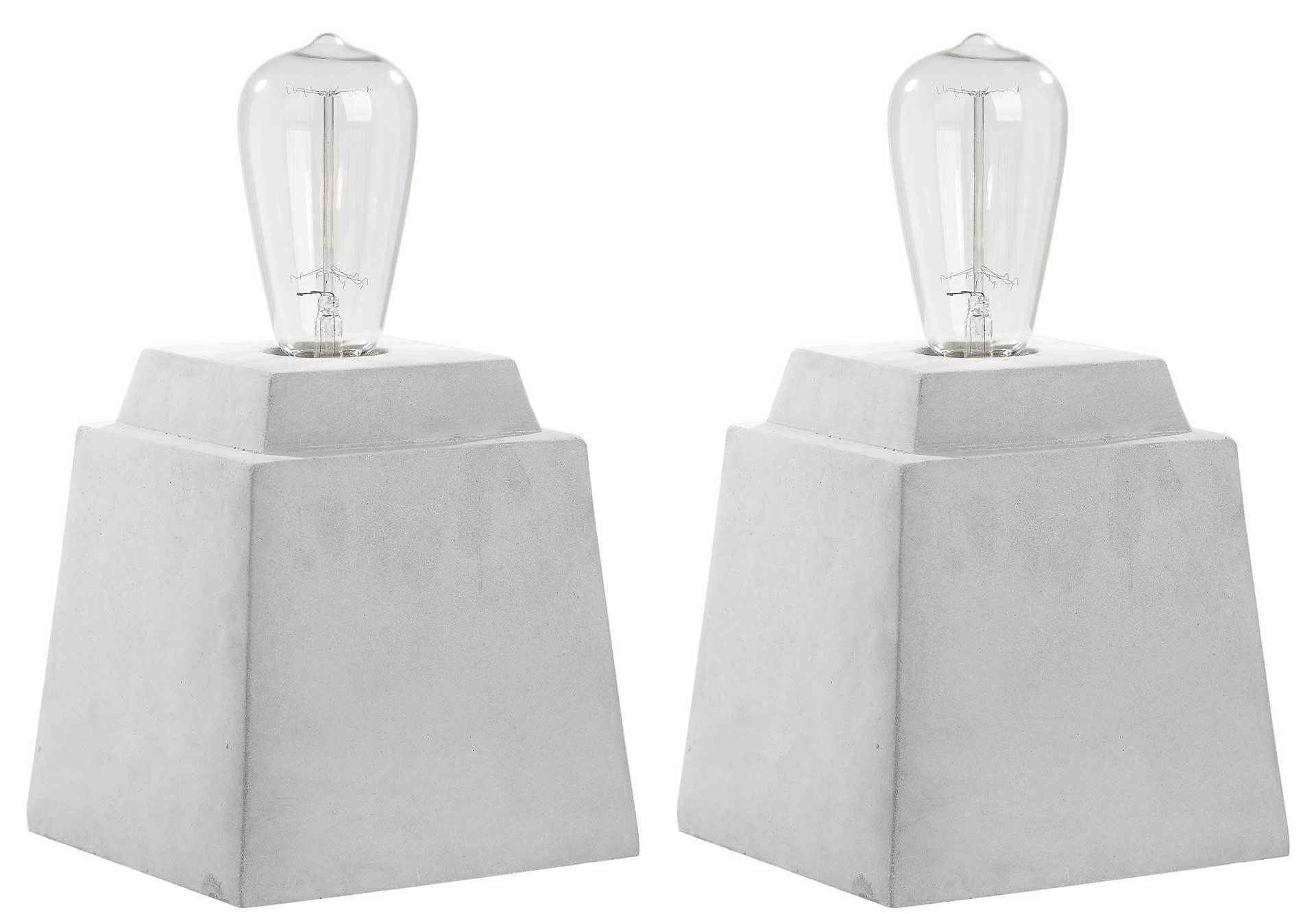Ophelia Concrete Table Lamp Gray (Set of 2) - Image 3