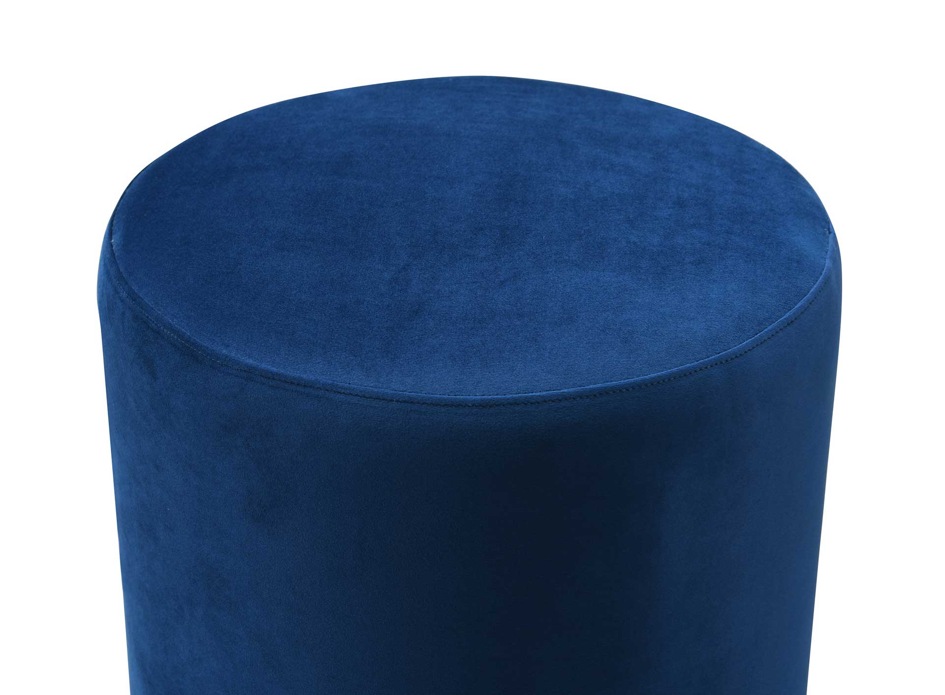 Ophelia Velvet Ottoman Navy - Image 2