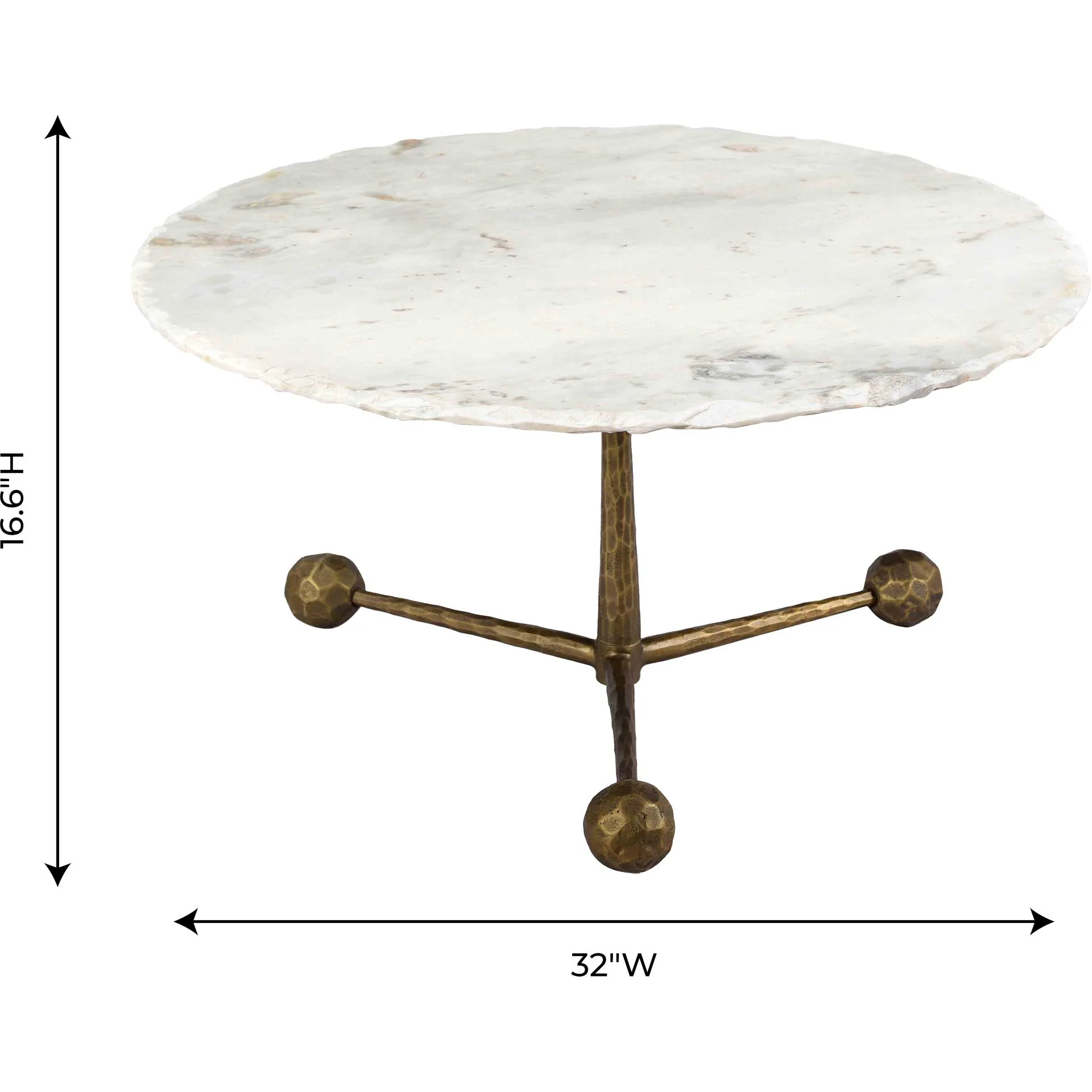 Orabella Marble Coffee Table White Marble - Image 5