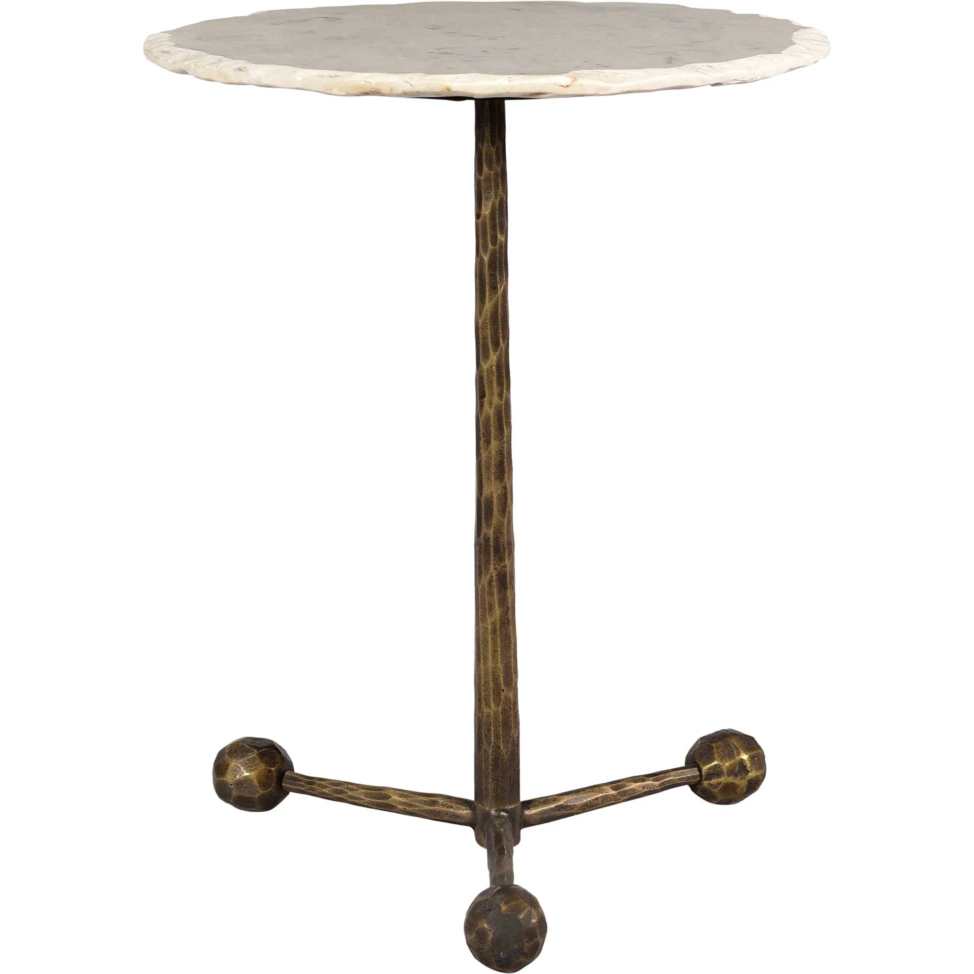 Orabella Marble Side Table White Marble - Image 2