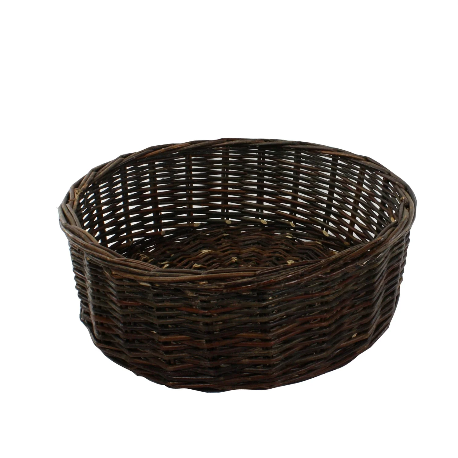Orchard Willow Low Round Basket - Image 3