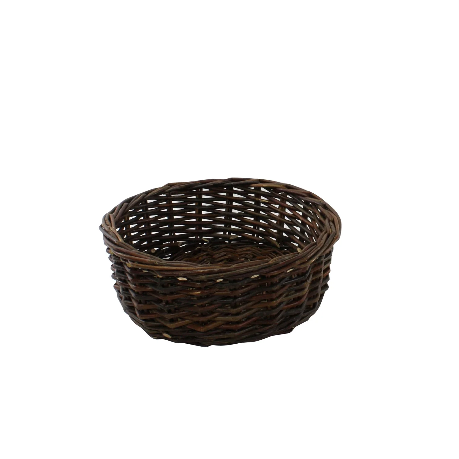 Orchard Willow Low Round Basket - Image 4