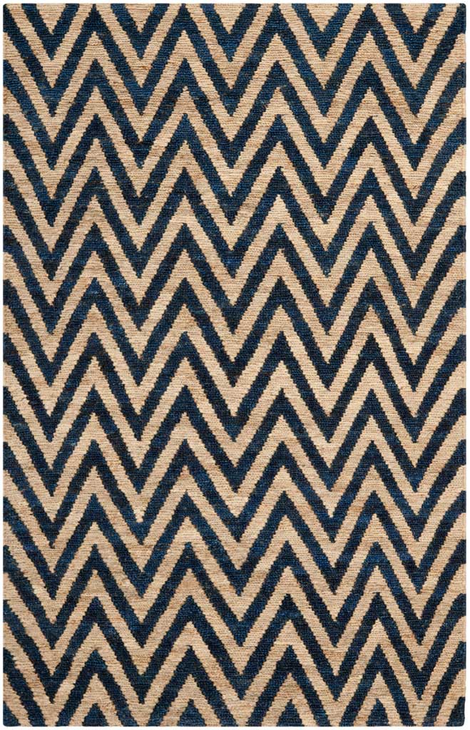 Organic Blue/Natural Area Rug - Image 2