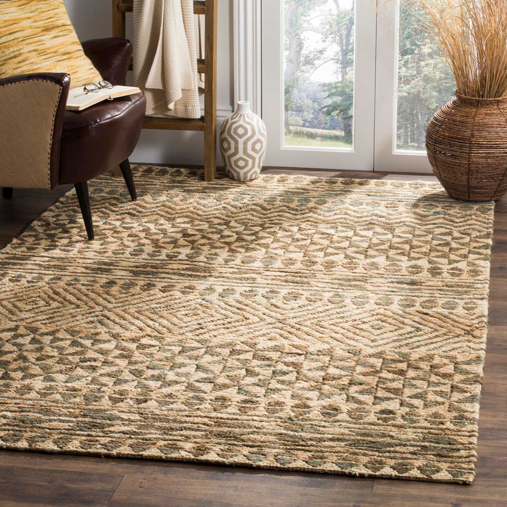 Organic Brown/Slate/Natural Area Rug - Image 5