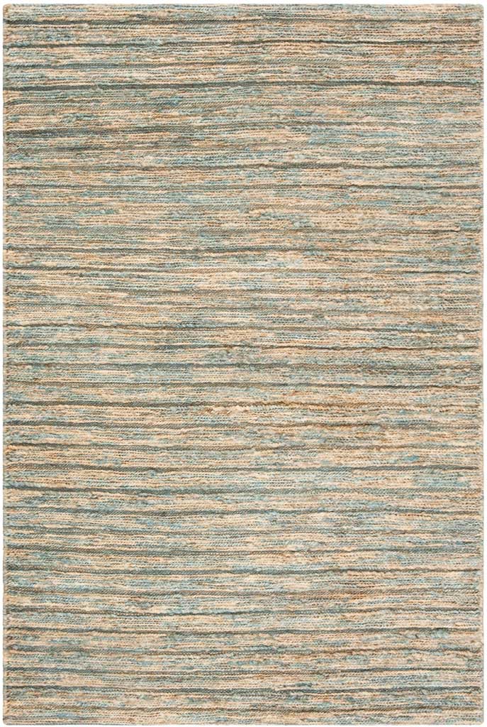 Organic Light Blue/Natural Area Rug - Image 2