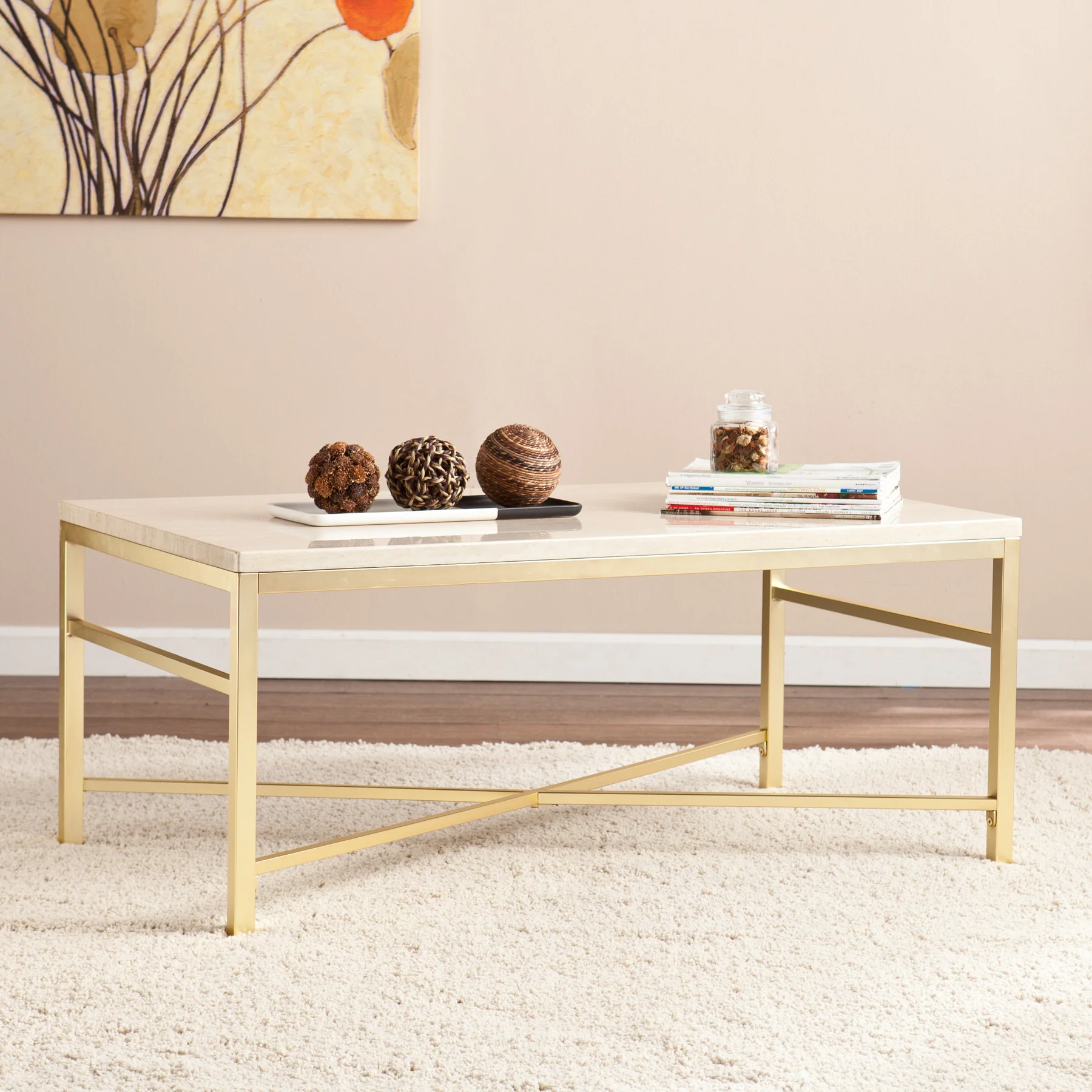 Ori Faux Stone Coffee Table - Image 2