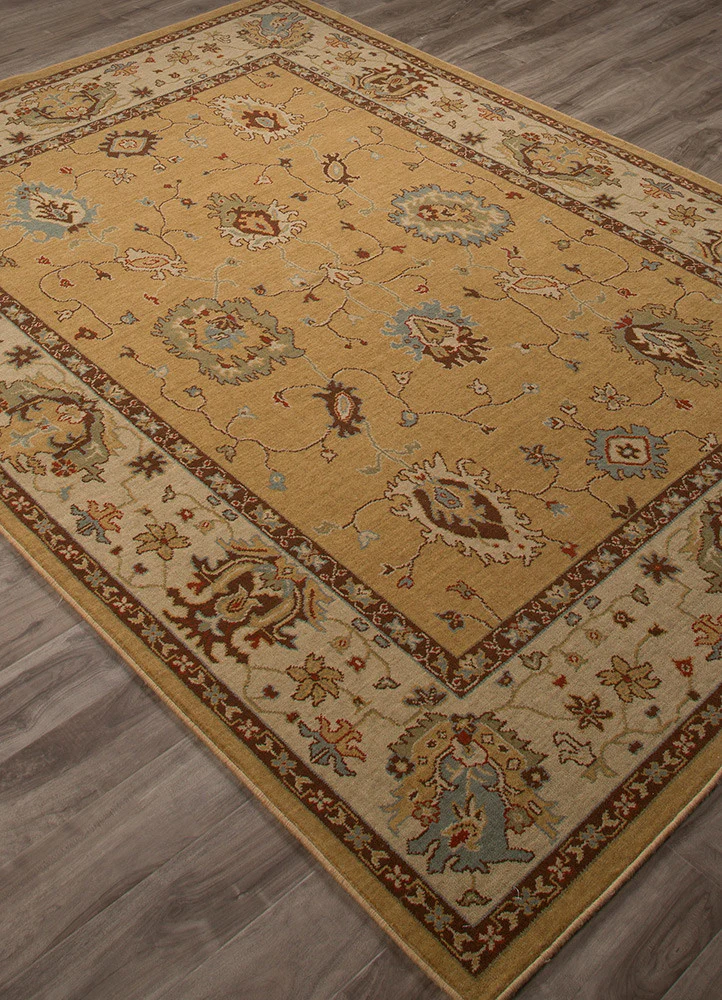 Orient Amri Prairie Sand/Red Wood Area Rug - Image 2