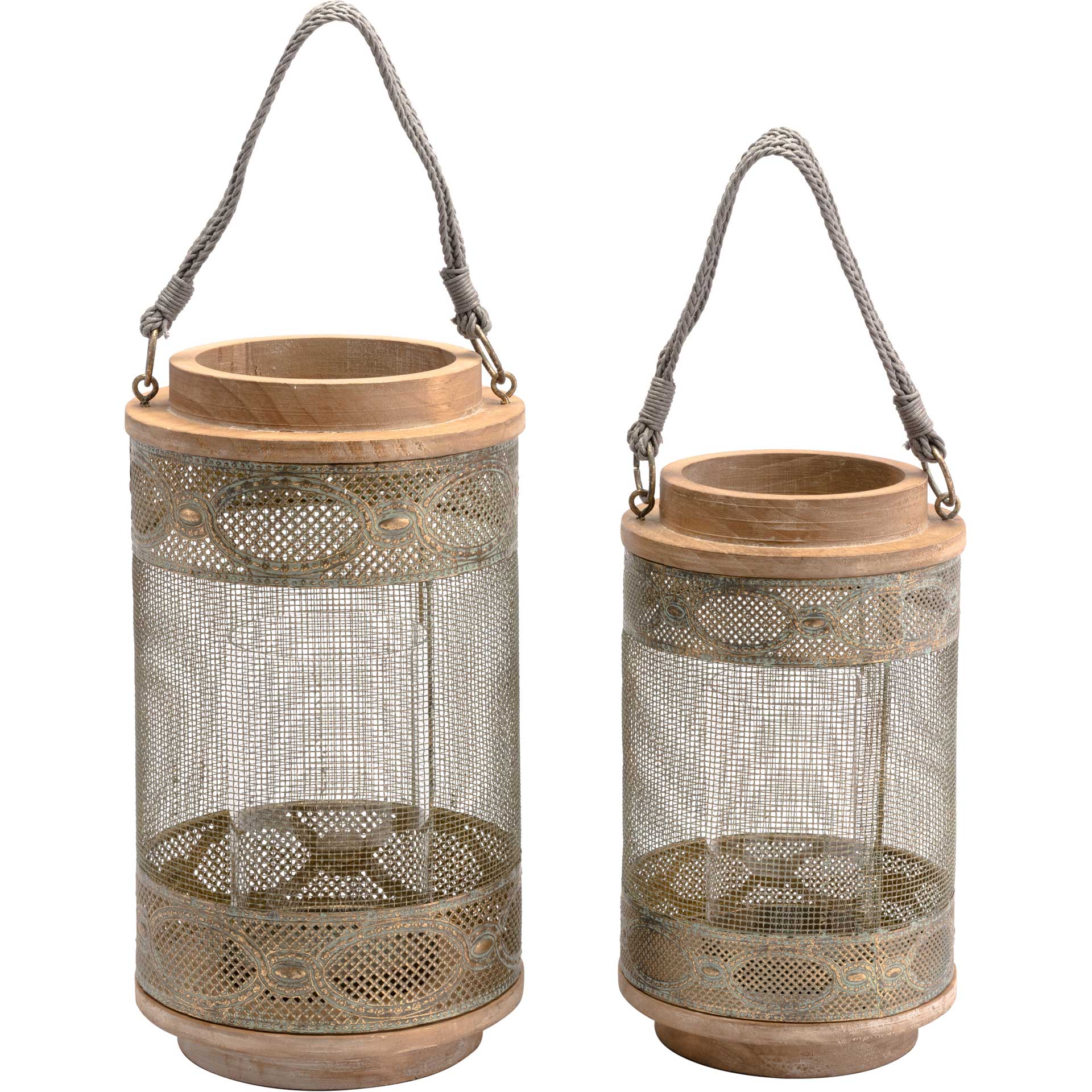 Oriental Mesh Lantern Gray - Image 5