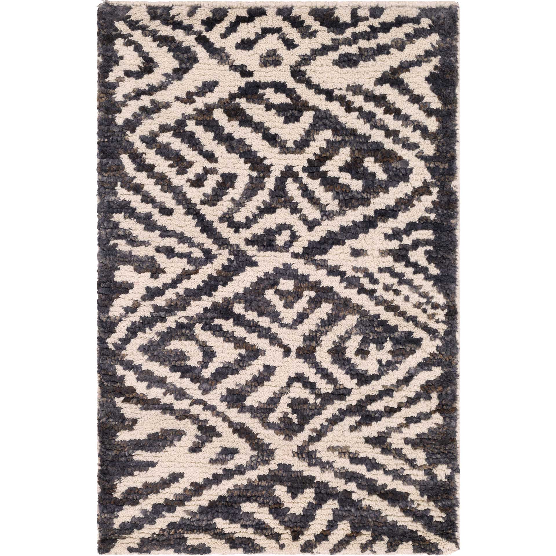 Orinocco Black/Cream/Light Gray Area Rug - Image 3