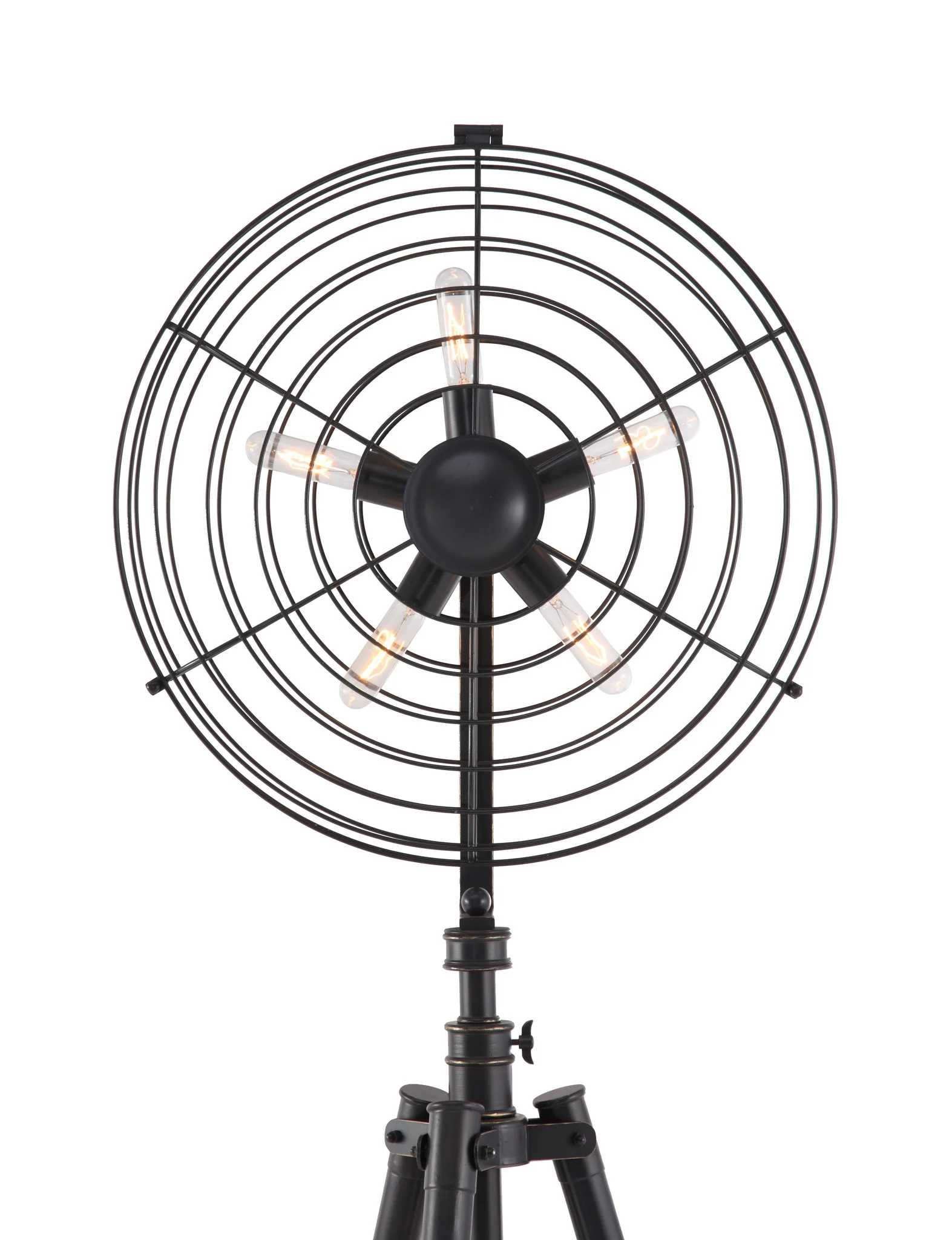 Orion Floor Lamp Antique Black Gold - Image 3