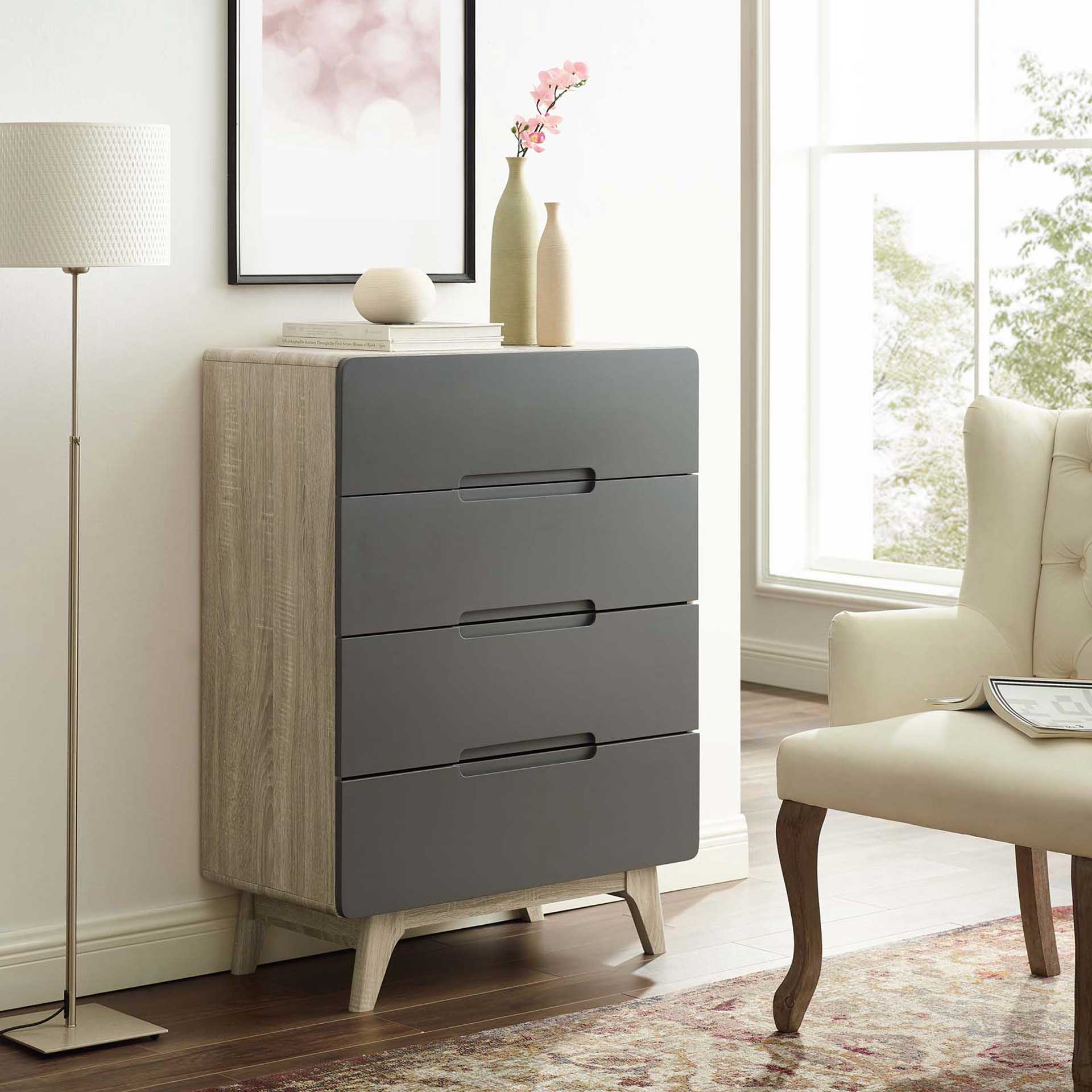 Orion Four-Drawer Chest Natural Gray - Image 6