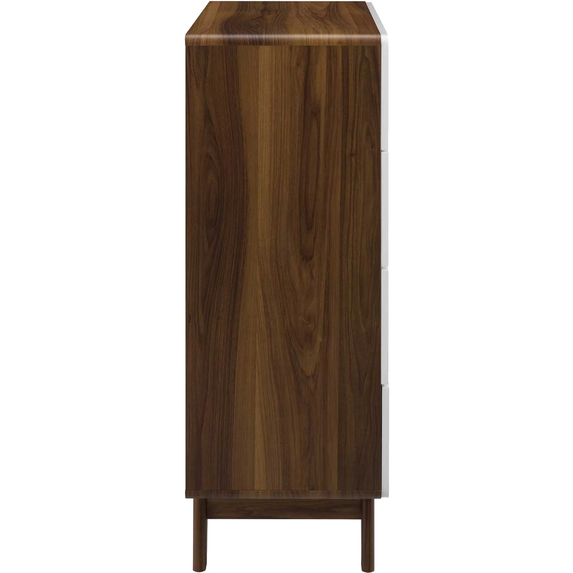 Orion Four-Drawer Chest Walnut/White - Image 3