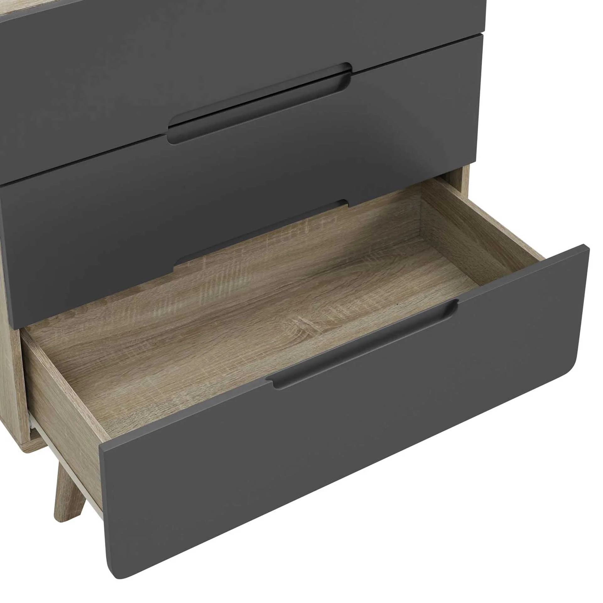 Orion Three-Drawer Chest Natural Gray - Image 4