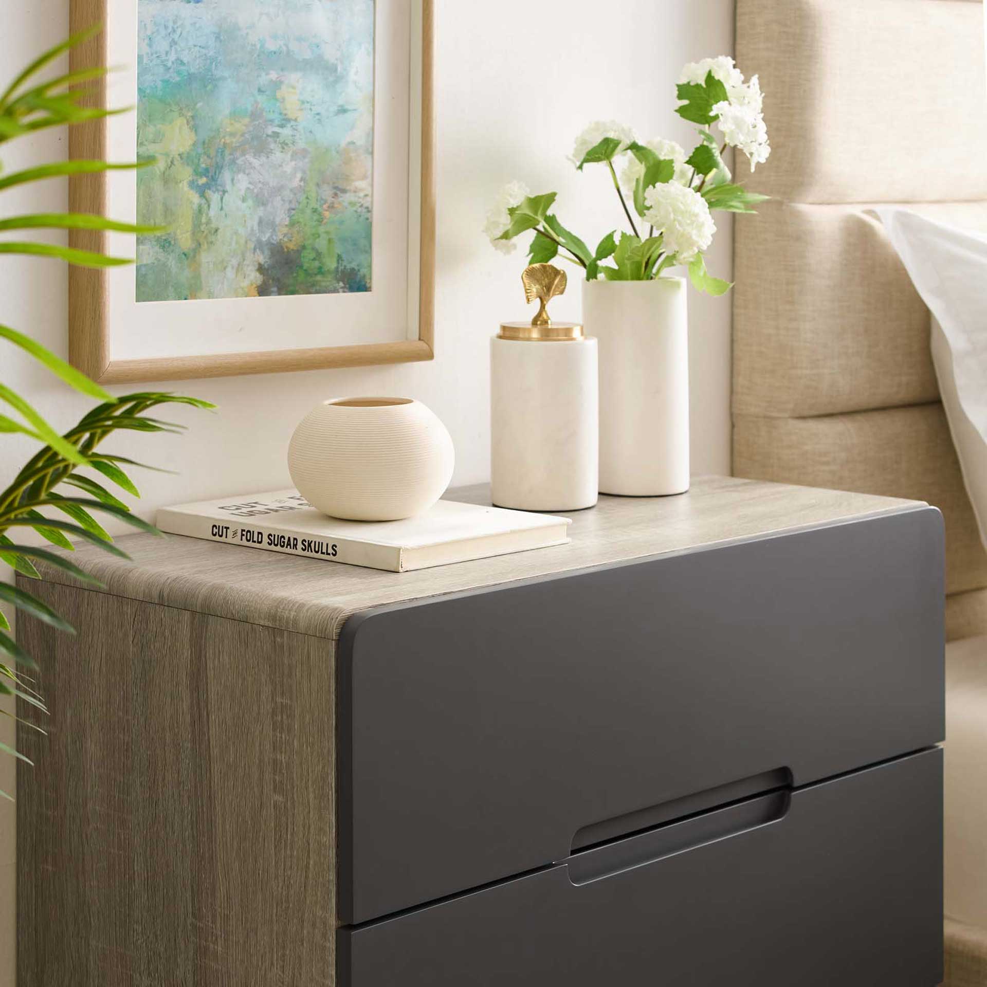 Orion Three-Drawer Chest Natural Gray - Image 5