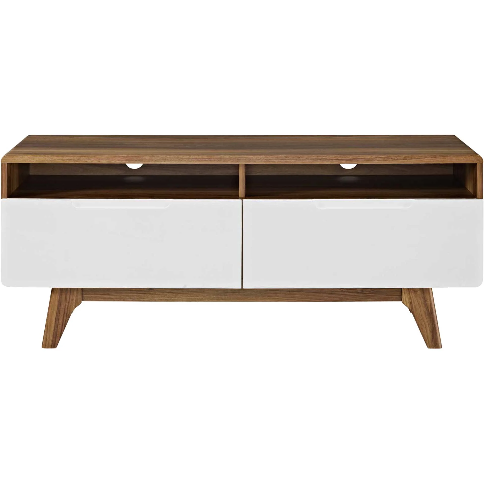 Orion TV Stand Walnut/White - Image 2