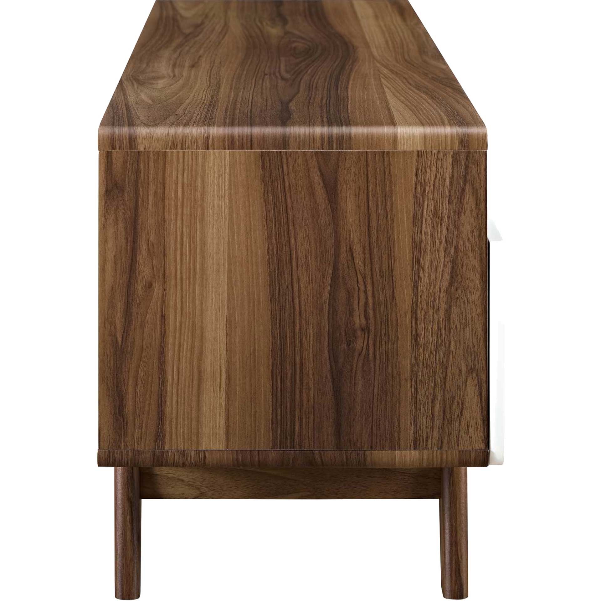 Orion TV Stand Walnut/White - Image 3