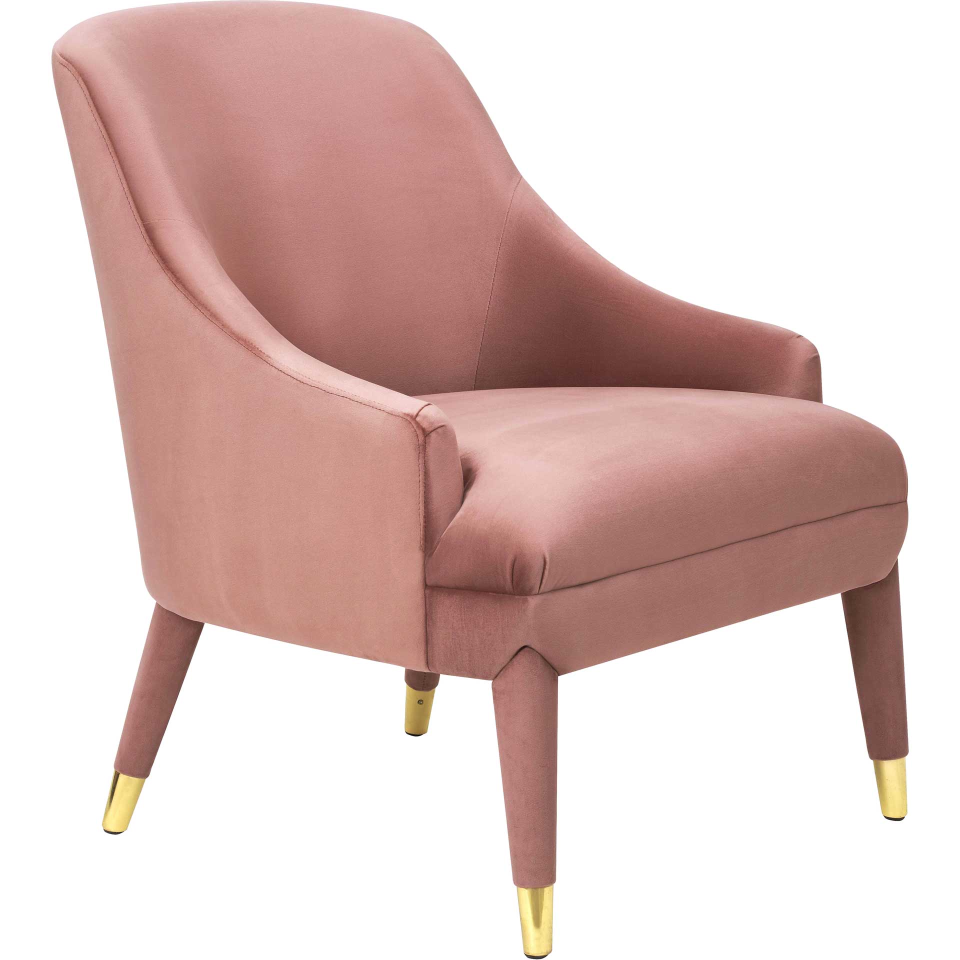 Orion Velvet Chair Dusty Rose - Image 2