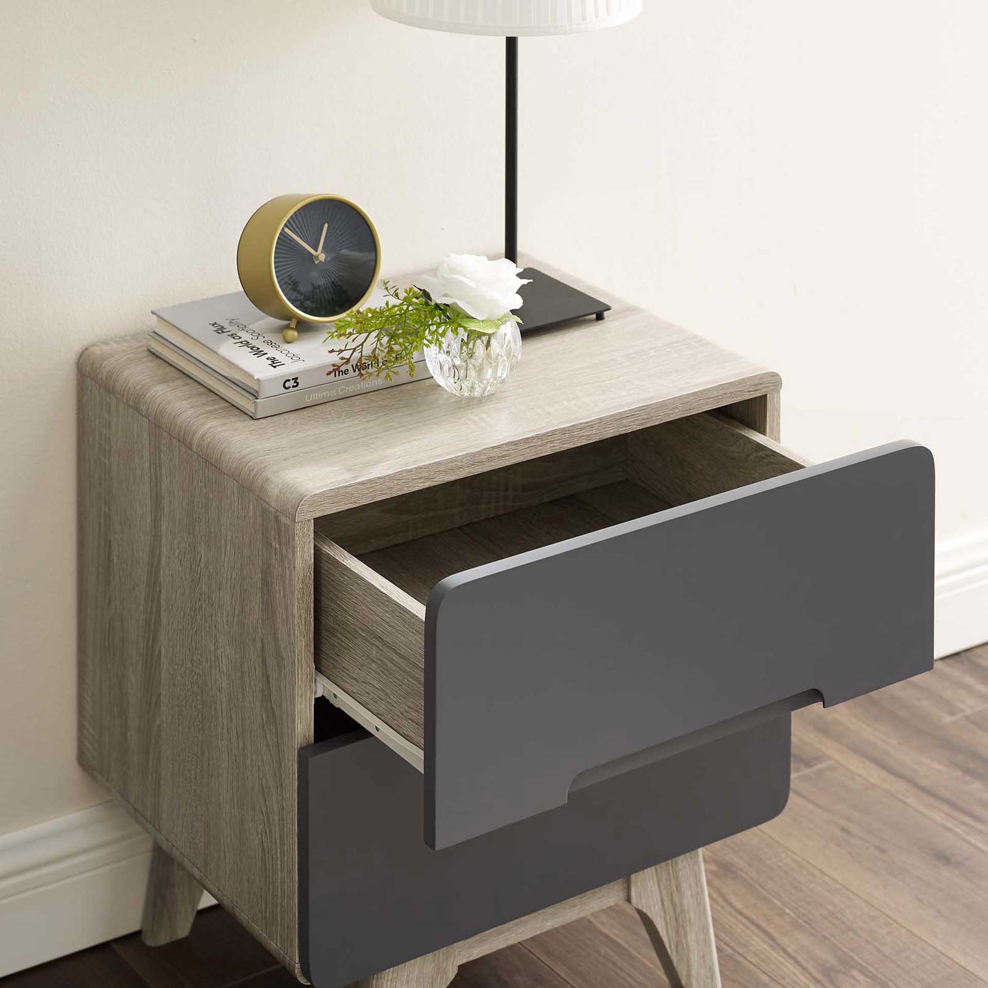 Orion Wood Nightstand Natural Gray - Image 5