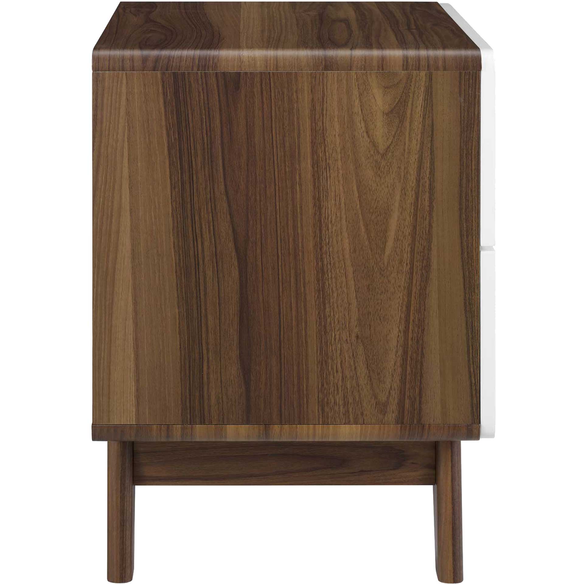 Orion Wood Nightstand Walnut/White - Image 3