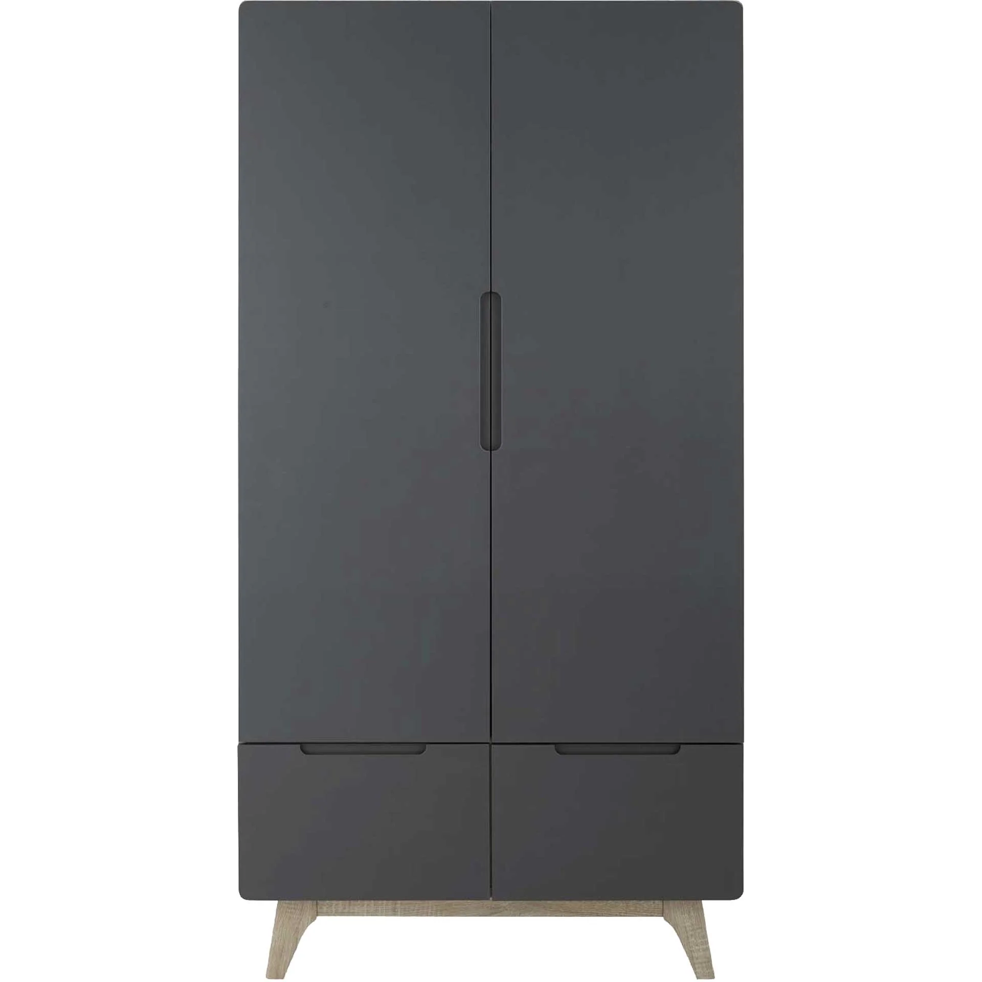 Orion Wood Wardrobe Cabinet Natural Gray - Image 2