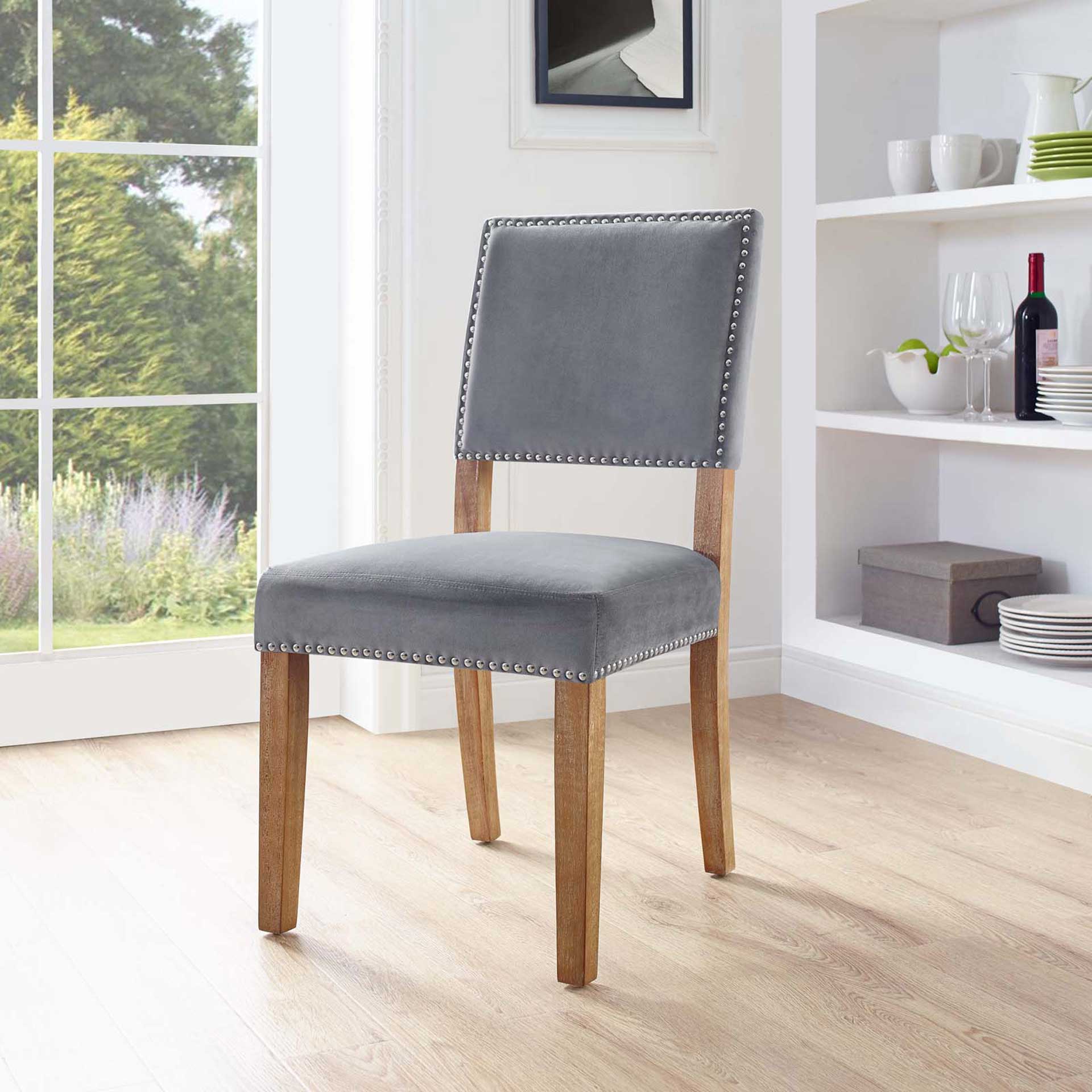 Orwen Wood Dining Chair Gray - Image 4