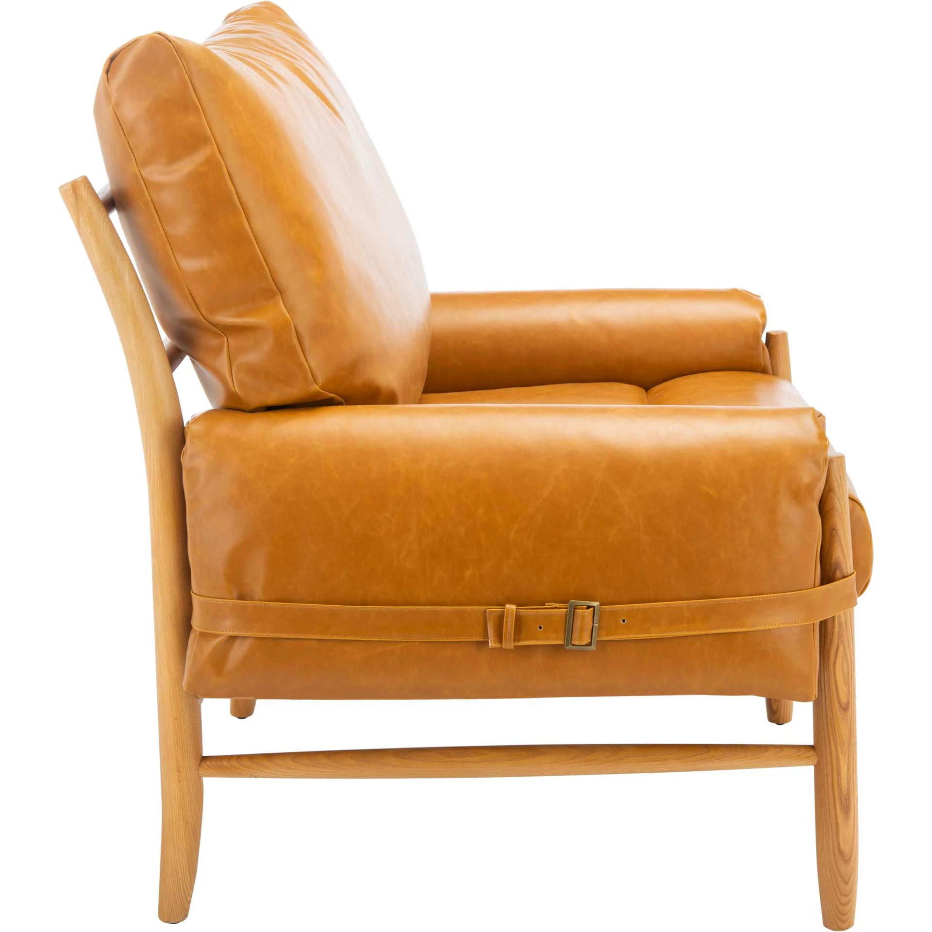 Osamu Mid Century Arm Chair Caramel/Natural - Image 3