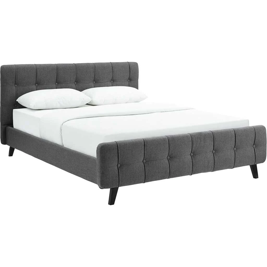 Osbert Fabric Bed Gray - Image 2