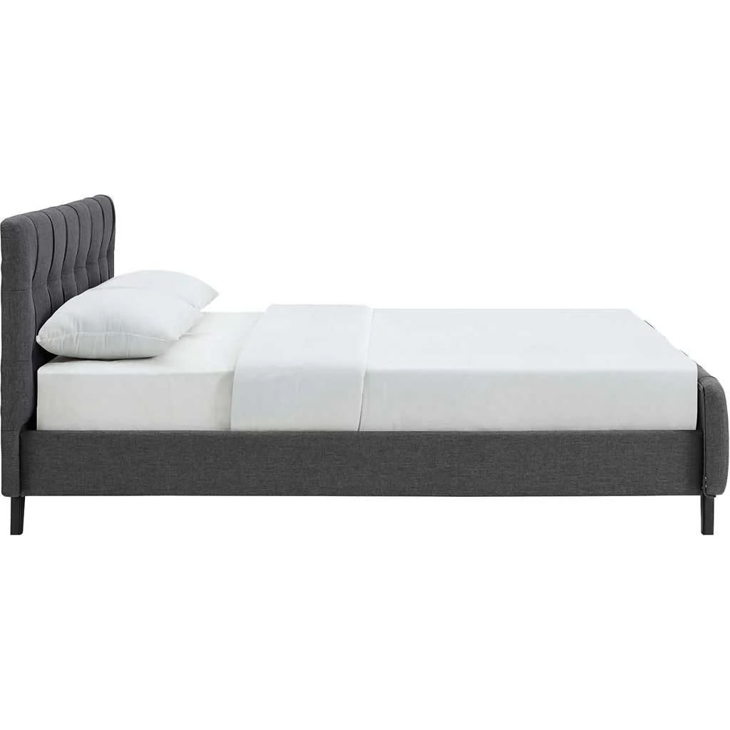 Osbert Fabric Bed Gray - Image 3