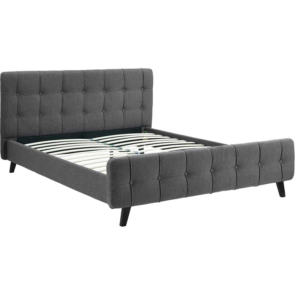 Osbert Fabric Bed Gray - Image 4