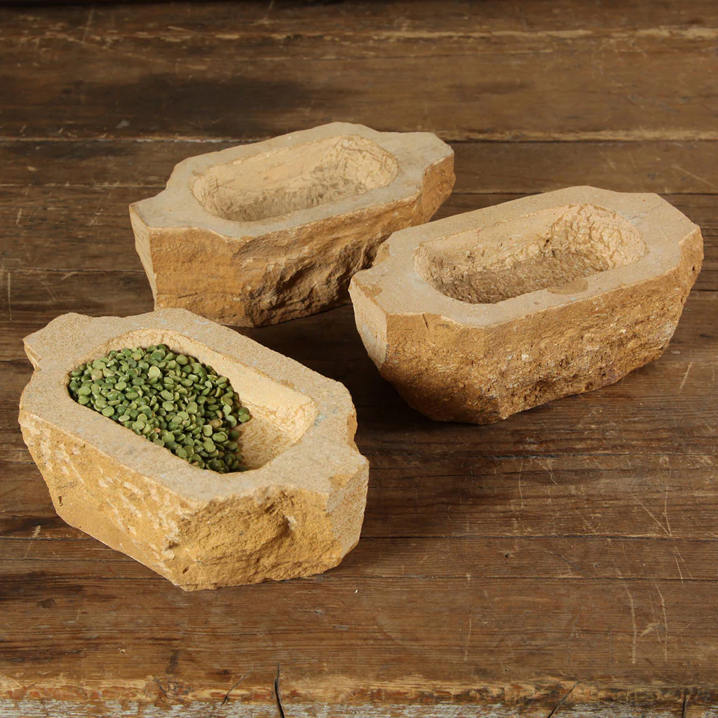 Oval Sandstone Mortar - Image 2