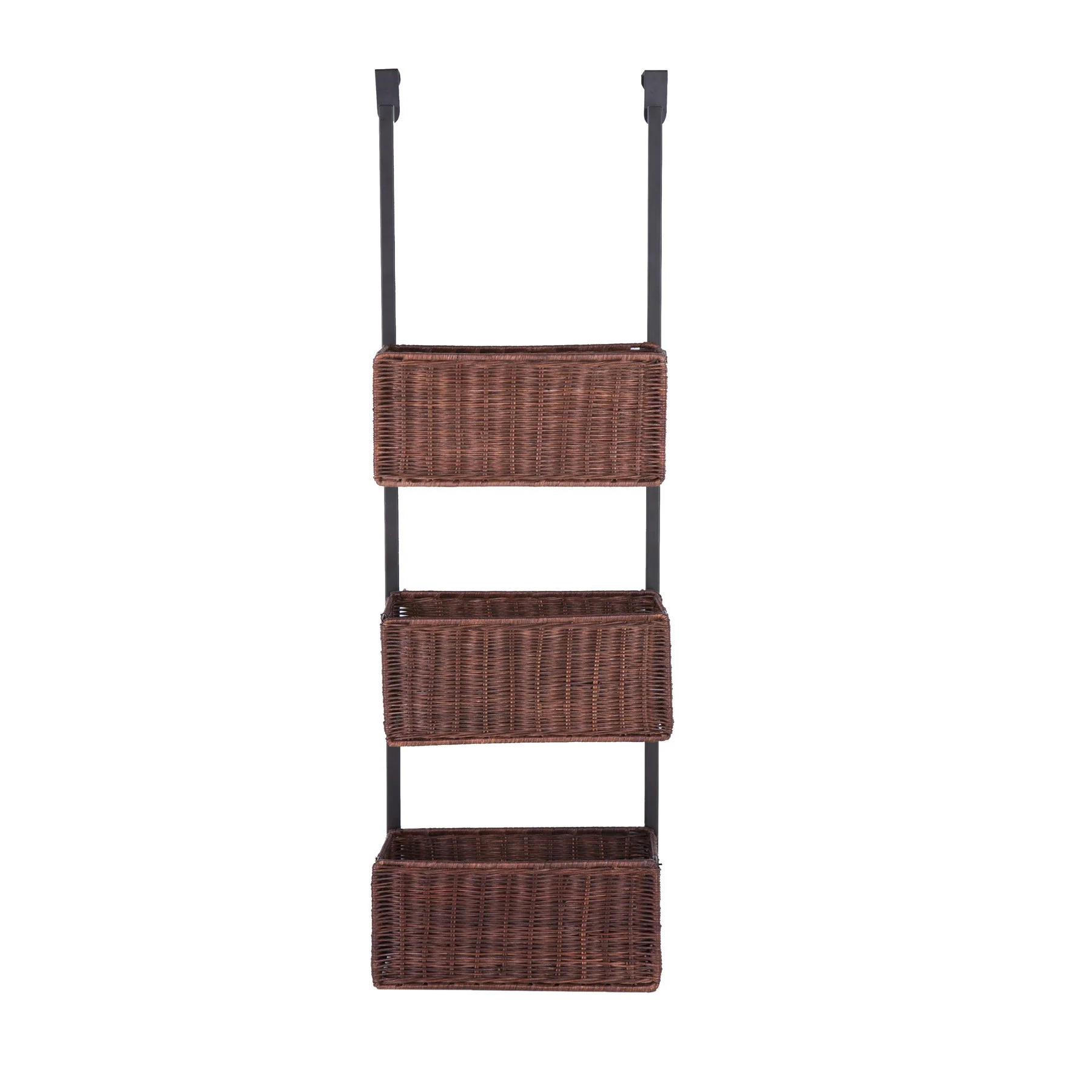 Over-The-Door 3-Tier Basket Storage Espresso - Image 2