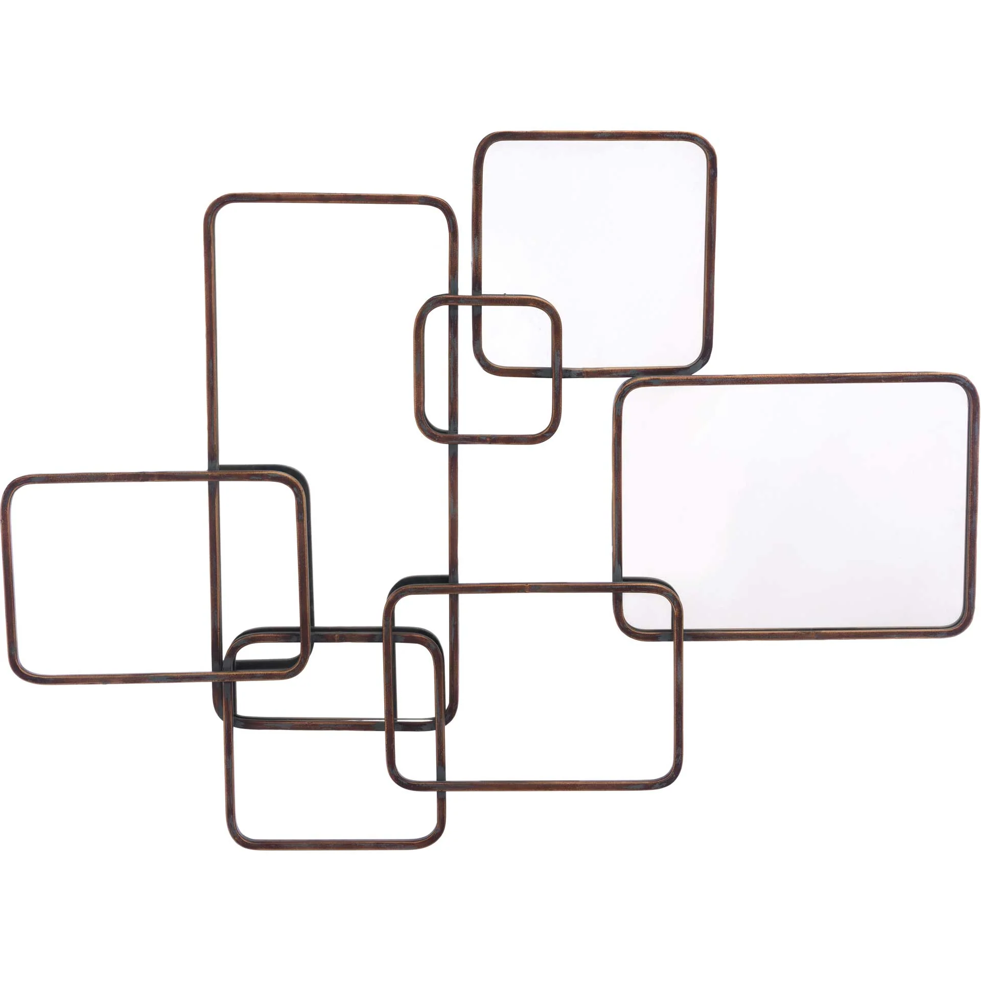 Overlapping Squares Antique Wall Decor - Image 2