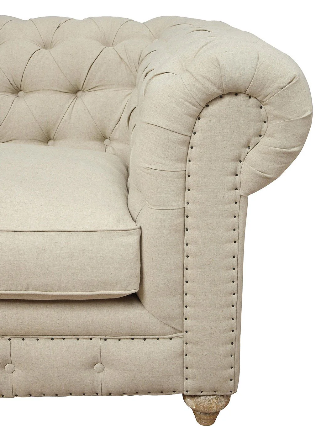 Oxby Beige Linen Sectional - Image 4