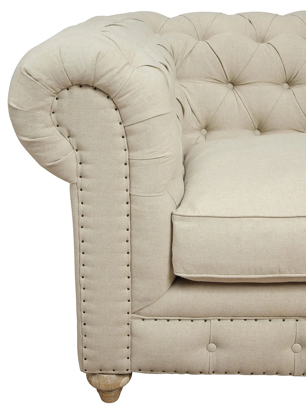 Oxby Beige Linen Sectional - Image 8
