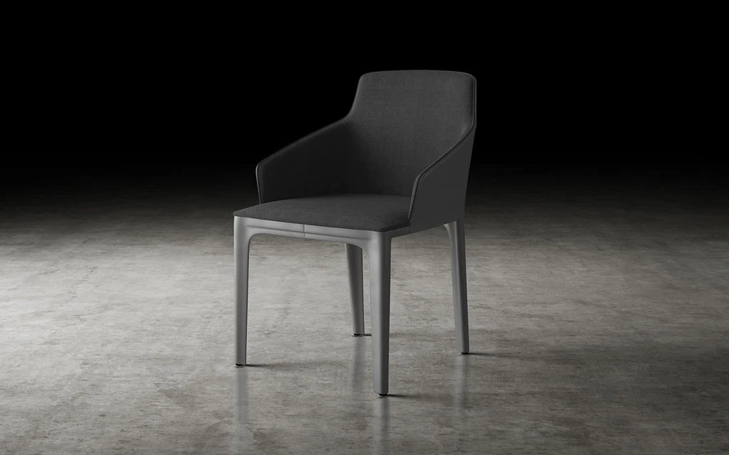 Oxford Dining Chair Graphite/Gray - Image 4