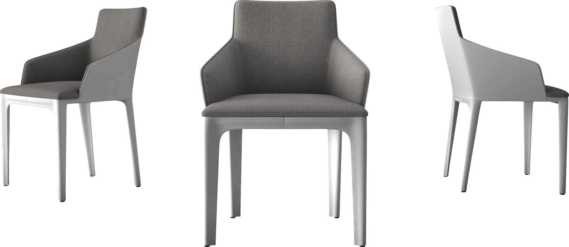 Oxford Dining Chair Gray Denim/Alpine - Image 2