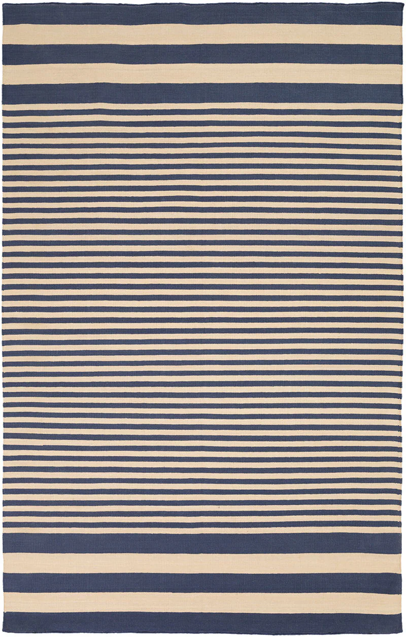 Oxford Navy/Beige Area Rug - Image 2