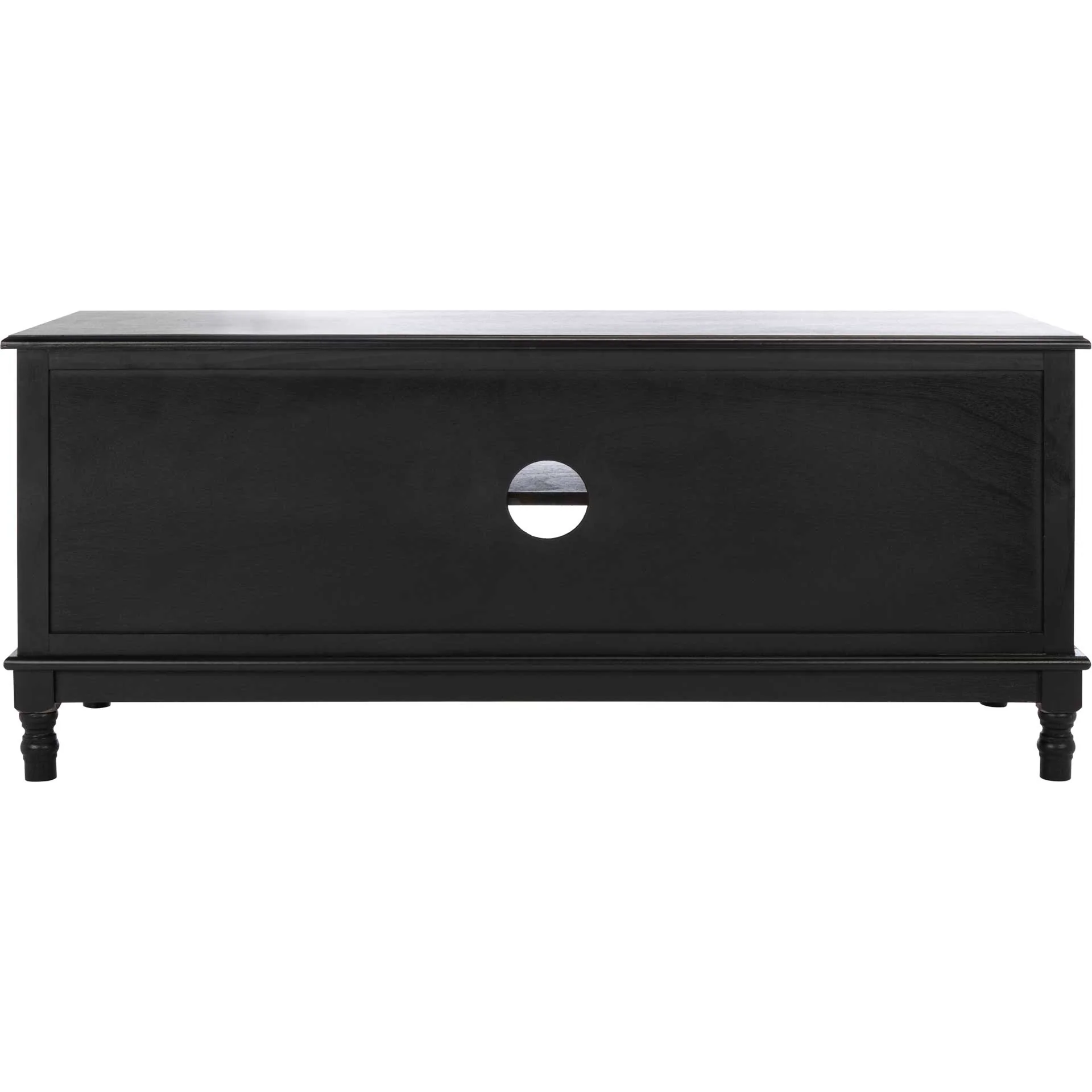 Ozbourne 2 Door 1 Shelf Media Stand Black - Image 4
