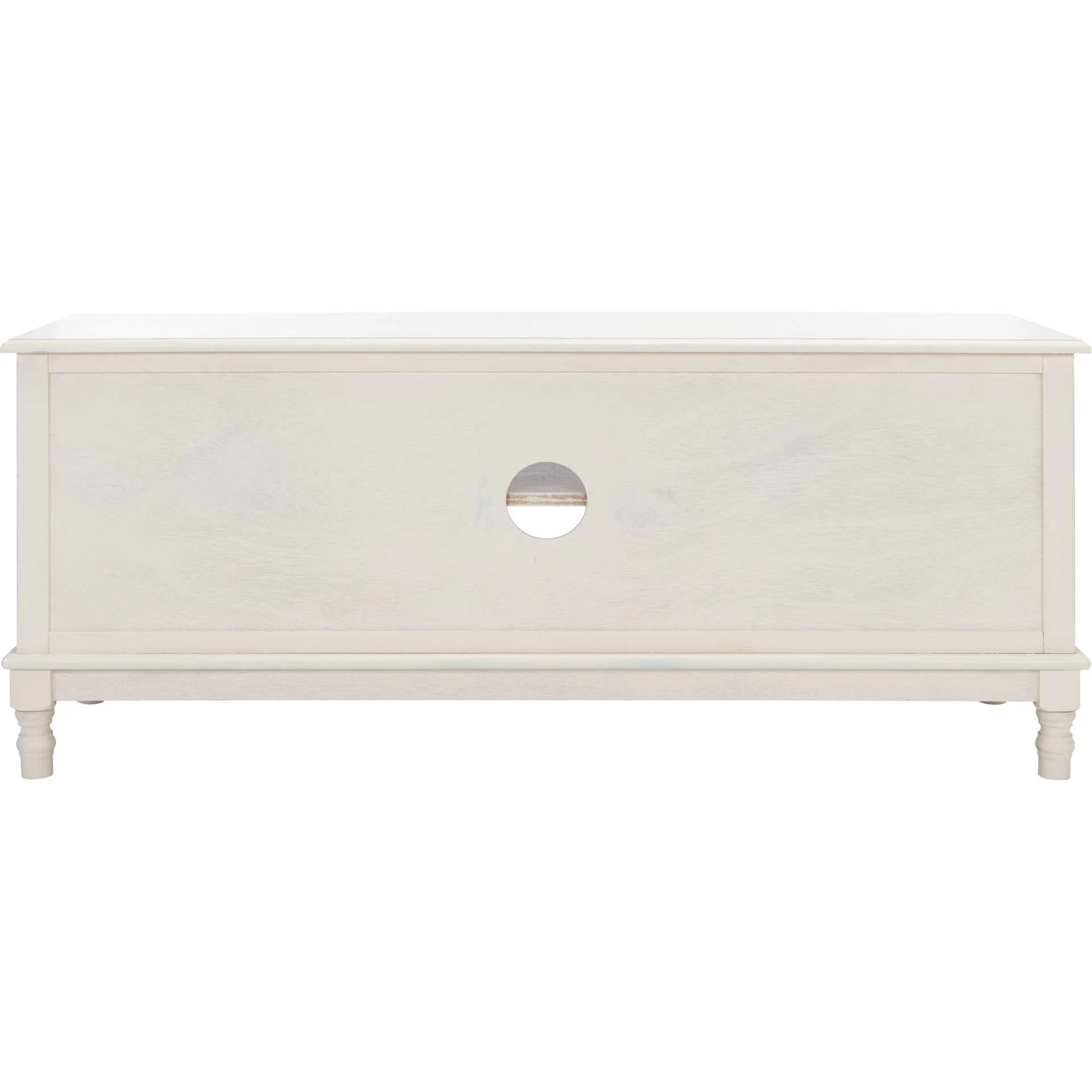 Ozbourne 2 Door 1 Shelf Media Stand Distressed White - Image 4